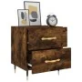 Mesita de noche madera ingeniería roble ahumado 40x35x47,5 cm de , Mesitas de noche - Ref: Foro24-827270, Precio: 45,06 €, De...