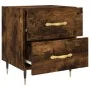 Mesita de noche madera ingeniería roble ahumado 40x35x47,5 cm de , Mesitas de noche - Ref: Foro24-827270, Precio: 45,06 €, De...