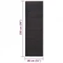 Alfombra de sisal natural negro 80x250 cm de , Alfombras - Ref: Foro24-136325, Precio: 104,77 €, Descuento: %