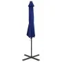 Sombrilla jardín voladiza palo y luces LED azul celeste 300 cm by , Umbrellas - Ref: Foro24-312333, Price: 147,39 €, Discount: %