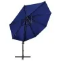 Sombrilla jardín voladiza palo y luces LED azul celeste 300 cm by , Umbrellas - Ref: Foro24-312333, Price: 147,39 €, Discount: %