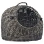 Transportín para gatos sauce natural gris 50x42x40 cm von , Transportboxen und Boxen für Haustiere - Ref: Foro24-170905, Prei...
