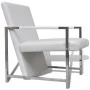Sillón con patas cromadas cuero sintético blanco by , Armchairs - Ref: Foro24-241007, Price: 120,73 €, Discount: %