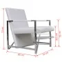 Sillón con patas cromadas cuero sintético blanco by , Armchairs - Ref: Foro24-241007, Price: 120,73 €, Discount: %