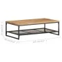 Mesa de centro de madera maciza de acacia 110x60x35 cm by , Coffee table - Ref: Foro24-320246, Price: 175,03 €, Discount: %