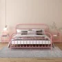 Mesitas de noche 2 unidades metal y vidrio rosa y transparente von , Nachttische - Ref: Foro24-325103, Preis: 64,49 €, Rabatt: %