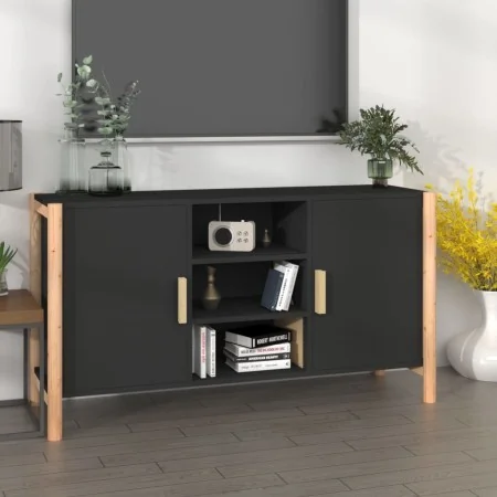 Aparador de madera contrachapada negro 107x38x60 cm de , Aparadores - Ref: Foro24-345679, Precio: 106,93 €, Descuento: %