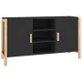 Aparador de madera contrachapada negro 107x38x60 cm de , Aparadores - Ref: Foro24-345679, Precio: 106,93 €, Descuento: %
