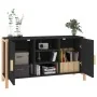 Aparador de madera contrachapada negro 107x38x60 cm de , Aparadores - Ref: Foro24-345679, Precio: 106,93 €, Descuento: %