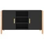 Aparador de madera contrachapada negro 107x38x60 cm de , Aparadores - Ref: Foro24-345679, Precio: 106,93 €, Descuento: %