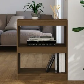 Estantería/divisor espacio madera pino marrón miel 60x30x71,5cm by , Bookcases and shelves - Ref: Foro24-808161, Price: 55,60...