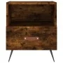 Mesita de noche madera ingeniería roble ahumado 40x35x47,5 cm by , Nightstands - Ref: Foro24-827382, Price: 40,89 €, Discount: %