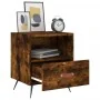 Mesita de noche madera ingeniería roble ahumado 40x35x47,5 cm by , Nightstands - Ref: Foro24-827382, Price: 40,89 €, Discount: %