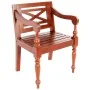 Sillas Batavia 2 unidades madera maciza de caoba marrón oscuro de , Sillas de comedor - Ref: Foro24-246965, Precio: 188,43 €,...