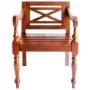 Sillas Batavia 2 unidades madera maciza de caoba marrón oscuro de , Sillas de comedor - Ref: Foro24-246965, Precio: 188,43 €,...