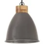 Lámpara colgante industrial hierro gris y madera 35 cm E27 von , Lampen - Ref: Foro24-320887, Preis: 57,54 €, Rabatt: %