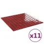 Azulejos de mosaico 11 unidades vidrio rojo 30x30 cm by , Tiles - Ref: Foro24-327305, Price: 74,92 €, Discount: %
