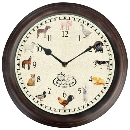 Esschert Design Reloj con sonidos de animales de granja de , Relojes de pared - Ref: Foro24-428856, Precio: 23,21 €, Descuent...