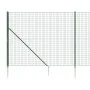 Cerca de alambre con pinchos de anclaje verde 1,6x10 m by , fence panels - Ref: Foro24-154100, Price: 125,15 €, Discount: %