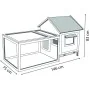 FLAMINGO Conejera Grace Cottage by , Cages and habitats for small animals - Ref: Foro24-432028, Price: 171,55 €, Discount: %