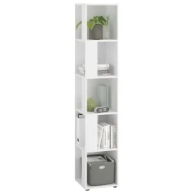 FMD Estantería de esquina con 10 compartimentos laterales blanco by , Bookcases and shelves - Ref: Foro24-433865, Price: 153,...