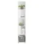 FMD Estantería de esquina con 10 compartimentos laterales blanco by , Bookcases and shelves - Ref: Foro24-433865, Price: 153,...