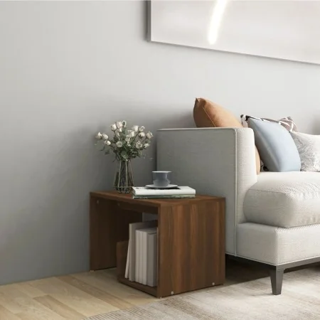 Mesa auxiliar madera contrachapada roble marrón 59x36x38 cm by , Side tables - Ref: Foro24-826634, Price: 33,57 €, Discount: %