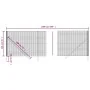 Cerca de alambre de acero galvanizado verde 1,4x10 m von , Zaunpaneele - Ref: Foro24-154051, Preis: 95,06 €, Rabatt: %