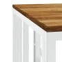 Mesa de centro acero inoxidable y madera maciza acacia plateada by , Coffee table - Ref: Foro24-350047, Price: 73,22 €, Disco...