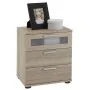 FMD Mesita de noche con 3 cajones color roble by , Nightstands - Ref: Foro24-428733, Price: 141,34 €, Discount: %