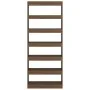 Estantería/divisor madera ingeniería marrón roble 80x30x198 cm by , Bookcases and shelves - Ref: Foro24-813628, Price: 98,39 ...