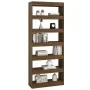 Estantería/divisor madera ingeniería marrón roble 80x30x198 cm by , Bookcases and shelves - Ref: Foro24-813628, Price: 98,39 ...