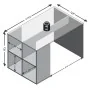 FMD Escritorio con estantes laterales color hormigón 117x73x75 cm by , Desks - Ref: Foro24-428731, Price: 194,29 €, Discount: %