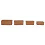 Juego de cestas apilables 4 piezas sauce marrón by , Storage baskets - Ref: Foro24-286980, Price: 65,49 €, Discount: %