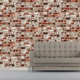 DUTCH WALLCOVERINGS Papel pintado ladrillos rojo by , Painted paper - Ref: Foro24-437387, Price: 20,59 €, Discount: %