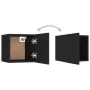 Set de muebles de salón TV 6 pzas madera de ingeniería negro von , TV-Möbel - Ref: Foro24-3078765, Preis: 160,72 €, Rabatt: %