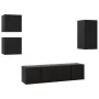Set de muebles de TV 5 piezas madera contrachapada negro von , TV-Möbel - Ref: Foro24-3078800, Preis: 138,59 €, Rabatt: %