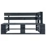 Sofá de palets 2 plazas cojines madera pino impregnada negro by , Garden sets - Ref: Foro24-3066659, Price: 212,17 €, Discoun...