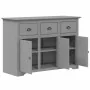 Aparador BODO madera maciza de pino gris 115,5x44x80 cm von , Sideboards - Ref: Foro24-355067, Preis: 226,79 €, Rabatt: %