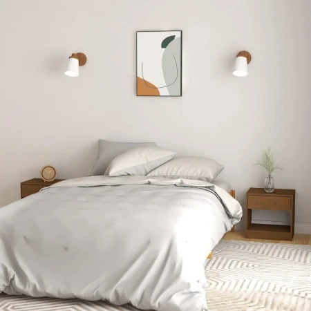 Mesitas de noche 2 uds pino macizo marrón miel 40x31x40 cm von , Nachttische - Ref: Foro24-808070, Preis: 68,01 €, Rabatt: %