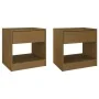 Mesitas de noche 2 uds pino macizo marrón miel 40x31x40 cm von , Nachttische - Ref: Foro24-808070, Preis: 68,01 €, Rabatt: %