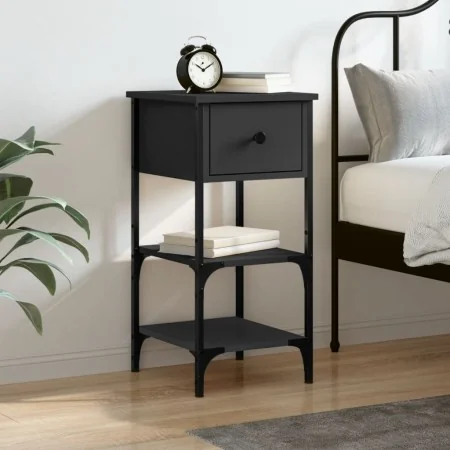 Mesita de noche madera de ingeniería negro 34x36x70 cm von , Nachttische - Ref: Foro24-825973, Preis: 54,99 €, Rabatt: %