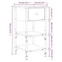 Mesita de noche madera de ingeniería negro 34x36x70 cm von , Nachttische - Ref: Foro24-825973, Preis: 54,99 €, Rabatt: %