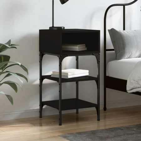 Mesita de noche madera de ingeniería negro 35x34,5x70 cm von , Nachttische - Ref: Foro24-825883, Preis: 39,48 €, Rabatt: %