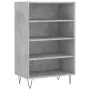Aparador alto madera de ingeniería gris hormigón 57x35x90 cm by , Sideboards - Ref: Foro24-827232, Price: 39,74 €, Discount: %