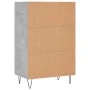 Aparador alto madera de ingeniería gris hormigón 57x35x90 cm by , Sideboards - Ref: Foro24-827232, Price: 39,74 €, Discount: %