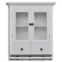 Armario de cocina de pared de madera y puerta de vidrio blanco de , Armarios de cocina - Ref: Foro24-241374, Precio: 170,26 €...