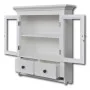 Armario de cocina de pared de madera y puerta de vidrio blanco de , Armarios de cocina - Ref: Foro24-241374, Precio: 170,26 €...
