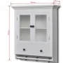 Armario de cocina de pared de madera y puerta de vidrio blanco de , Armarios de cocina - Ref: Foro24-241374, Precio: 170,26 €...