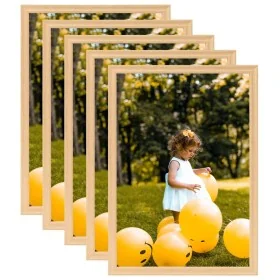 Marcos de fotos collage 5 uds pared/mesa roble claro 70x90 cm by , Photo frames - Ref: Foro24-332657, Price: 88,56 €, Discoun...